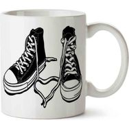 Art Hediye All Star Converse Kopya İki Tarafı Baskılı Kupa Bardak