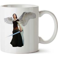 Art Hediye Angel-Warrior-Png Iki Tarafı 01 Baskılı Kupa