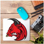Art Hediye Angry Bull Head Bing Baskılı 23x19 cm Mouse Pad