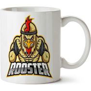 Art Hediye Angry Rooster Iki Tarafı Baskılı Kupa