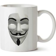 Art Hediye Anonymous Maske Iki Tarafı Baskılı Kupa