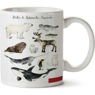 Art Hediye Arctic & Antarctic Animals By Iki Tarafı Baskılı Kupa Bardak