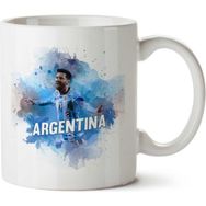 Art Hediye Argentina Messi 2 İki Tarafı Baskılı Kupa Bardak
