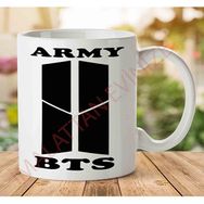 Art Hediye Army Bts İki Tarafı Baskılı Kupa Bardak