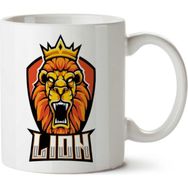 Art Hediye Aslan Kral Leon.png Iki Tarafı Baskılı Kupa