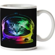 Art Hediye Astronot Kedi İki Tarafı Baskılı Kupa Bardak
