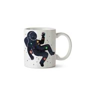 Art Hediye Astronot Uçan Astronot Uzay İki Tarafı Baskılı Kupa Bardak