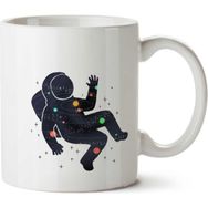 Art Hediye Astronot Uçan Astronot Uzay İki Tarafı Baskılı Kupa