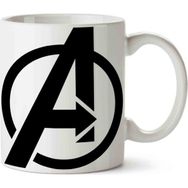 Art Hediye Avengers Superhero Logo Baskılı Kupa Bardak