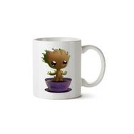 Art Hediye Baby Groot Iki Tarafı Baskılı Kupa Bardak