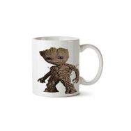 Art Hediye Baby Groot Rocket Raccoon Marvel.png Iki Tarafı Baskılı Kupa Bardak