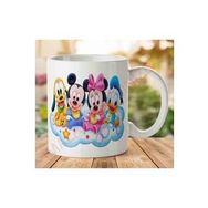 Art Hediye Baby-Mickey-Mouse-PNG İki Tarafı Baskılı Kupa Bardak