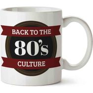 Art Hediye Back to the 80's Cultures İki Tarafı Baskılı Kupa Bardak