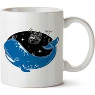 Art Hediye Baleia E Vaso Iki Tarafı Baskılı Kupa Bardak