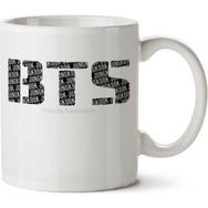 Art Hediye Bangtan Boys Logo Font İki Tarafı Baskılı Kupa Bardak