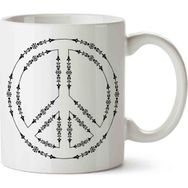 Art Hediye Barış Peace Baskılı Kupa Bardak