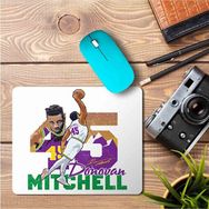 Art Hediye Basketbol Donovan Mitchell Tee Baskılı 23x19 cm Mouse Pad