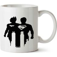 Art Hediye Batman x Superman İki Tarafı Baskılı Kupa Bardak