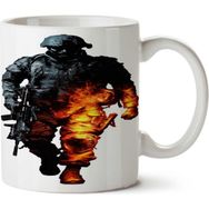 Art Hediye Battlefield İki Tarafı Baskılı Kupa Bardak