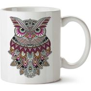 Art Hediye Baykuş Owl Kızgın İki Tarafı Baskılı Kupa Bardak