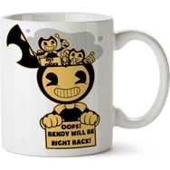 Art Hediye Bendy Will Be Right Back iki Tarafı Baskılı Kupa Bardak