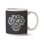 Art Hediye Bike Tatoo Caveira İki Tarafı Baskılı Kupa Bardak