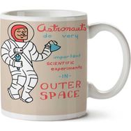 Art Hediye Bilimsel Astronot Iki Tarafı Baskılı Kupa Bardak