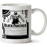Art Hediye Black Panter Poster İki Tarafı Baskılı Kupa Bardak