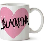 Art Hediye Blackpink Black Pink Kalp Iki Tarafı Baskılı Kupa