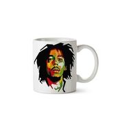 Art Hediye Bob Marley 3 İki Tarafı Baskılı Kupa Bardak
