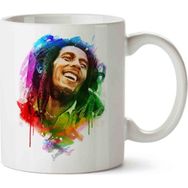 Art Hediye Bob Marley Renkli Baskılı Kupa Bardak