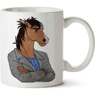 Art Hediye Bojack Horseman Mr Peanutbutter Horse Drawing İki Tarafı Baskılı Kupa