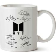 Art Hediye Bts Army And Signatures By İki Tarafı Baskılı Kupa