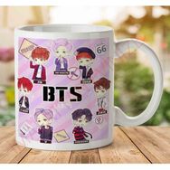 Art Hediye Bts Chibi K-Pop İki Tarafı Baskılı Kupa Bardak