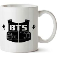 Art Hediye Bts Logo 2 İki Tarafı Baskılı Kupa