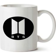 Art Hediye Bts Logooo 2 İki Tarafı Baskılı Kupa