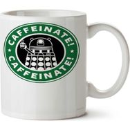 Art Hediye Caffeinate! Exterminate! İki Tarafı Baskılı Kupa