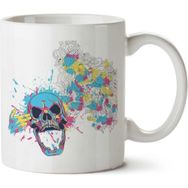 Art Hediye Camisa Geek Caveira İki Tarafı Baskılı Kupa