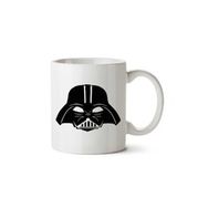 Art Hediye Camiseta Darth Vader Maske İki Tarafı Baskılı Beyaz Kupa