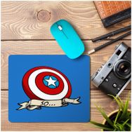 Art Hediye Captain America Tattoo So Baskılı 23x19 cm Mouse Pad