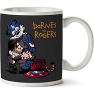 Art Hediye Captain American Calvin And Hobbes Bucky Barnes Iki Tarafı Baskılı Kupa Bardak