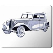 Art Hediye Carro Vintage Baskılı 23x19 cm Mouse Pad