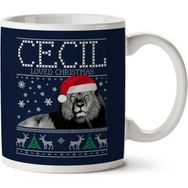 Art Hediye Cecil Loved Christmas Knit Iki Tarafı Baskılı Kupa Bardak