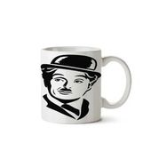 Art Hediye Charlie Chaplin Şaapka İki Tarafı Baskılı Kupa Bardak