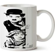 Art Hediye Charlie Chapline Çocuk İki Tarafı Baskılı Kupa Bardak