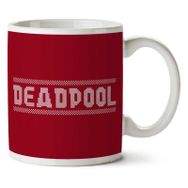 Art Hediye Christmas Knit Deadpool Whıte Iki Tarafı Baskılı Kupa Bardak