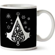 Art Hediye Christmas Tree Assassins Creed Iki Tarafı Baskılı Kupa Bardak