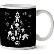 Art Hediye Christmas Tree Hulk Thor Iki Tarafı Baskılı Kupa Bardak