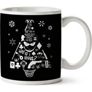 Art Hediye Christmas Tree Joker Iki Tarafı Baskılı Kupa Bardak