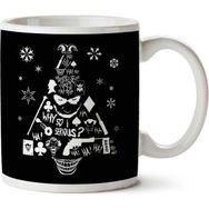 Art Hediye Christmas Tree Joker Iki Tarafı Baskılı Kupa Bardak